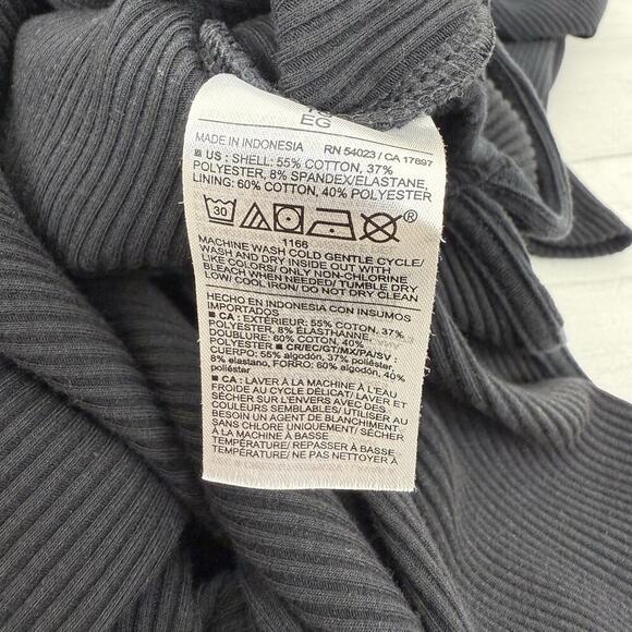 Old Navy Maternity Mock Neck Nursing Sweater Dress Size XL Black Rib Knit Midi - Picture 12 of 16